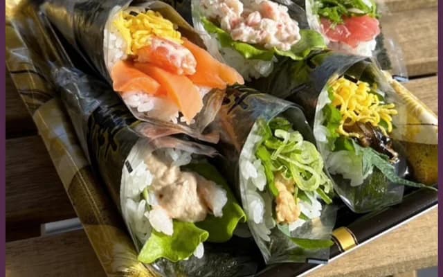手巻き寿司6本 のイメージ